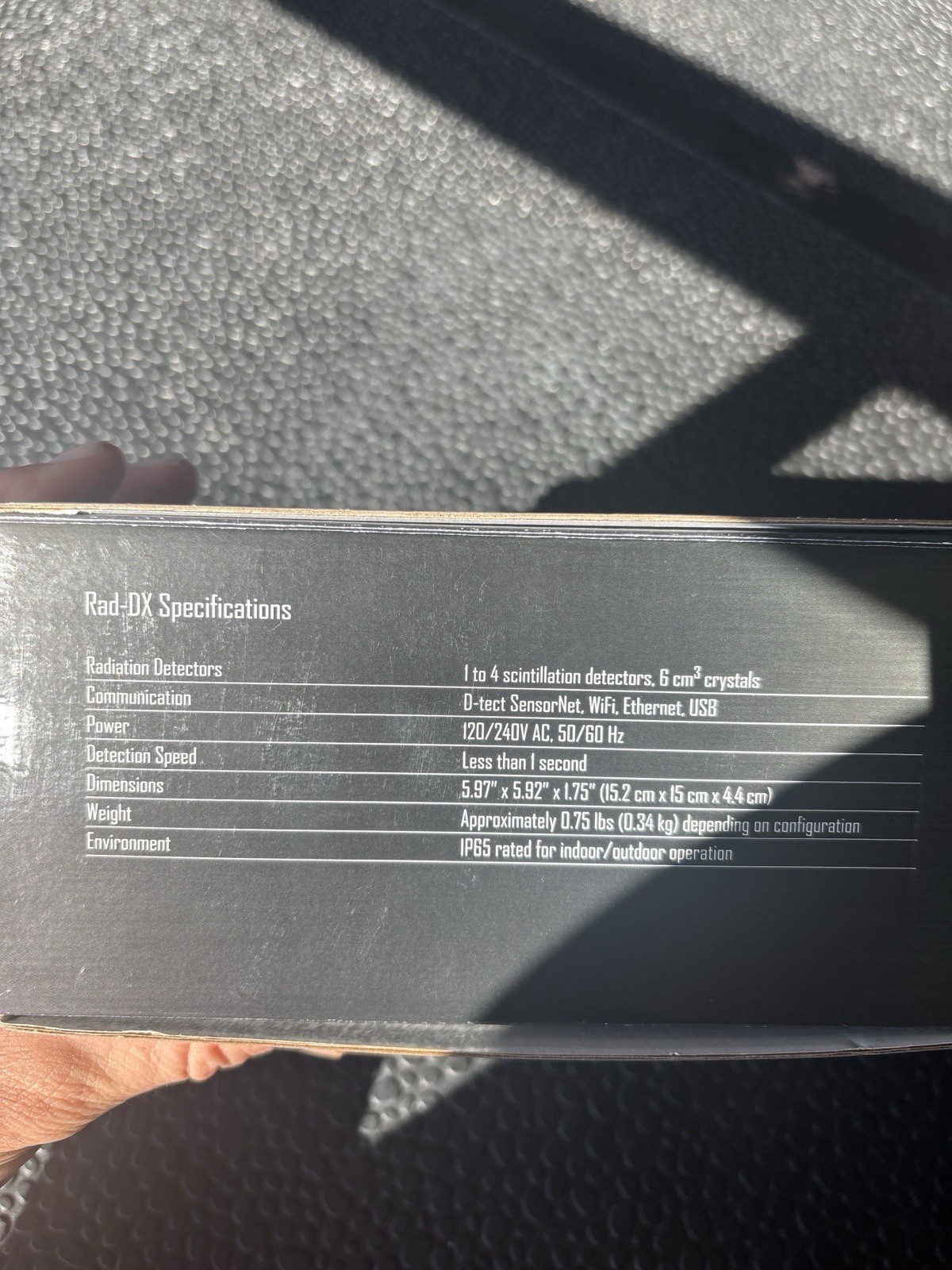 D-tect Systems Rad-DX Wireless mesh networked radiation detector