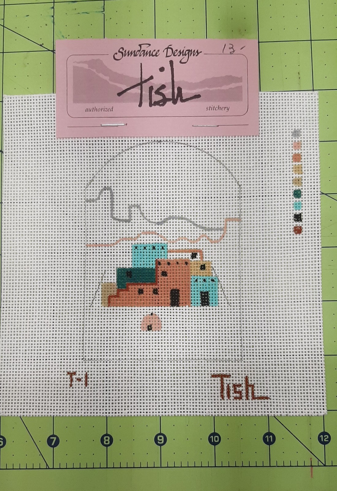 NEW Sundance Designs Needlepoint Handpainted Canvas TISH T-1