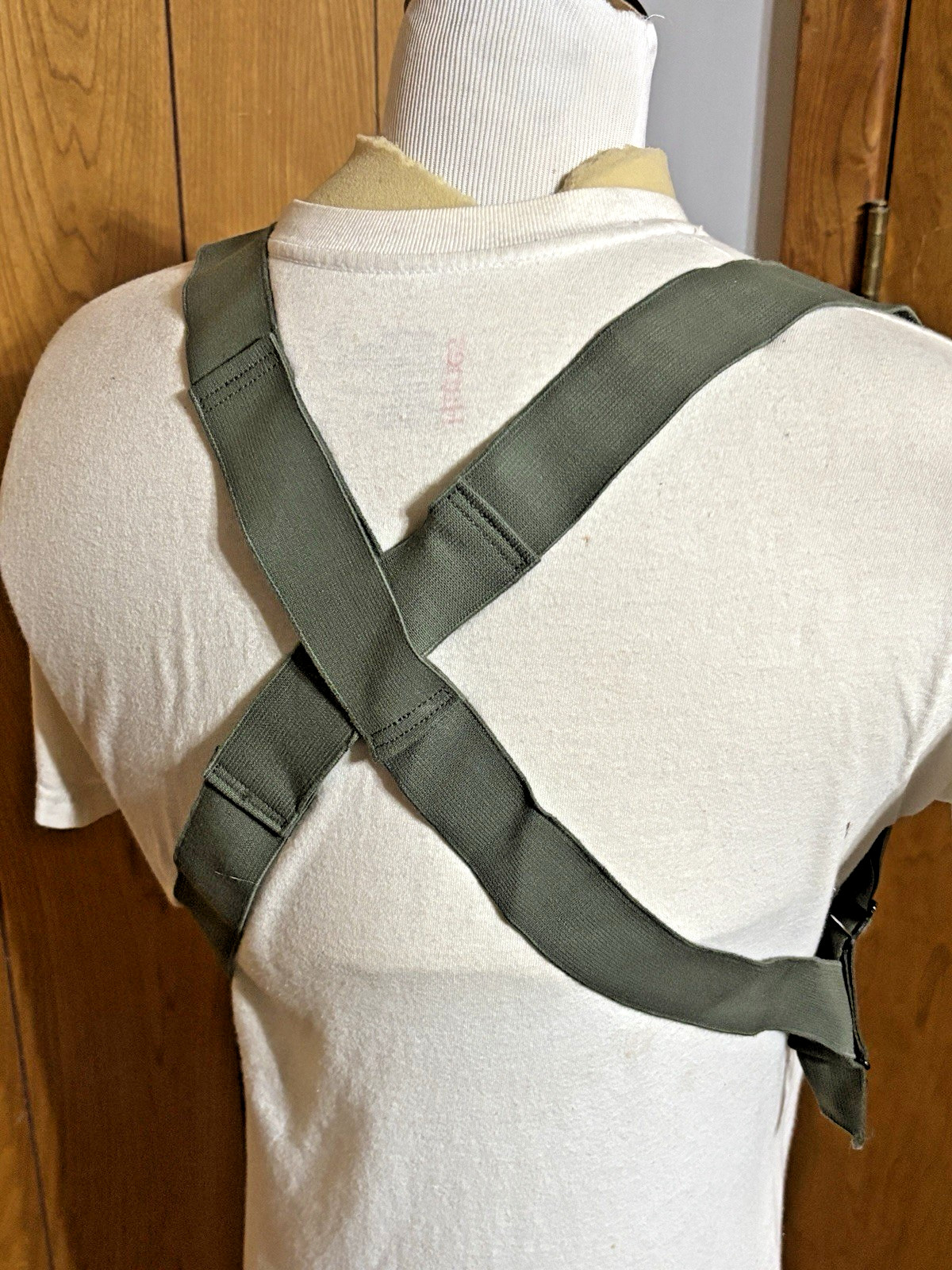 2 Pair M1950 SUSPENDERS TROUSER OD GREEN US Military Surplus BDU New Old Stock