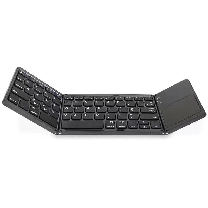 Wireless Bluetooth keyboard touchpad Rechargeable ultrathin foldable Portable