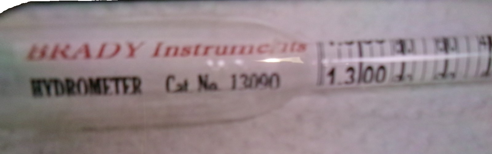 NEW OLD STOCKC 13090  HYDROMETER  Brady Instruments