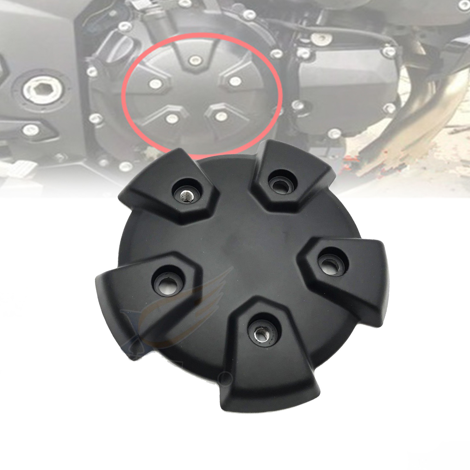 Black Engine Crankcase Cover for Kawasaki Z750 Z1000 2007 2008