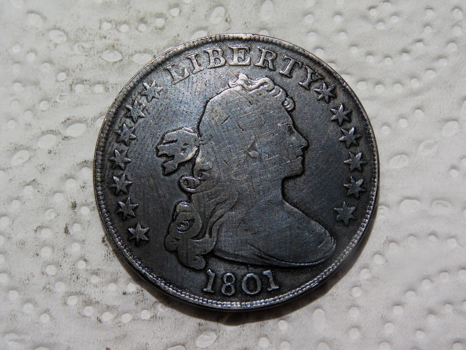 1801 Silver Dollar Replica Looks Scarily Unbelievably Genuine MUST SEE! D13