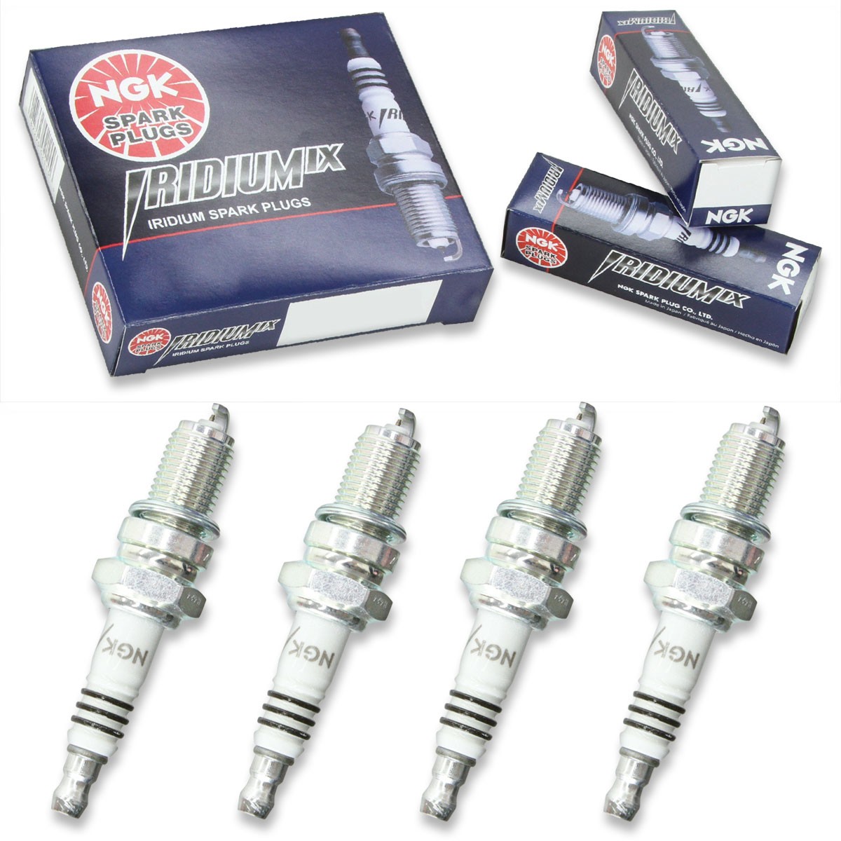 4pcs 98-00 Honda VF750CD NGK Iridium IX Spark Plugs 750 Kit Set Engine ea