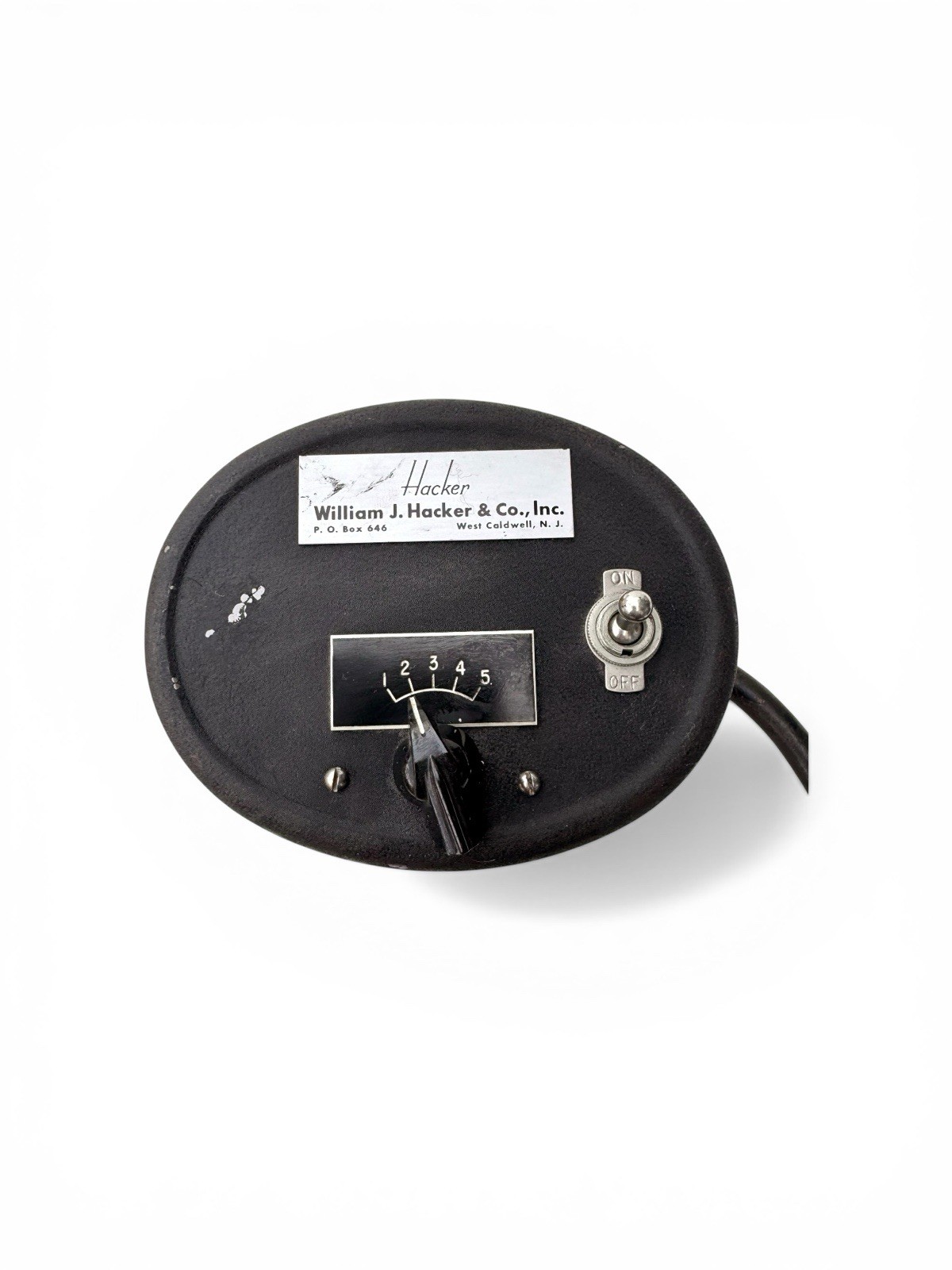 Vintage William J Hacker Control Unit Variable Speed Power Controller Retro