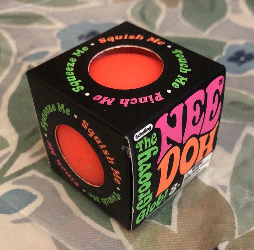 Neon Orange REAL GENUINE NeeDoh Squishy Nee doh Groovy Glob original Stress Ball