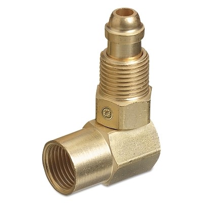 Inert  Hose and Torch Adaptor, 200 psig, Brass, B-Size 5/8 in-18 RH (F) Western