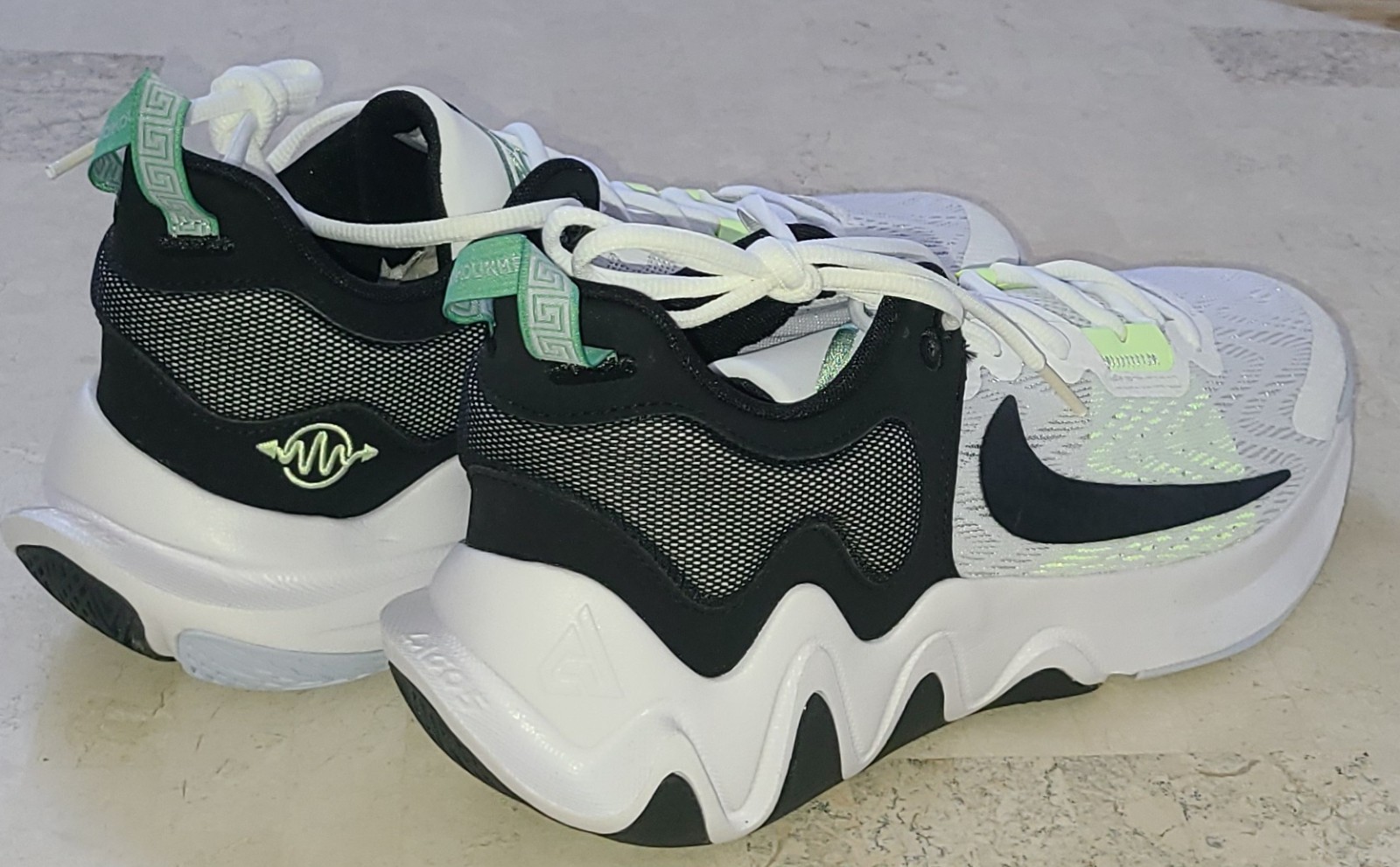 Size 10 - Nike Giannis Immortality 2 White Black Volt
