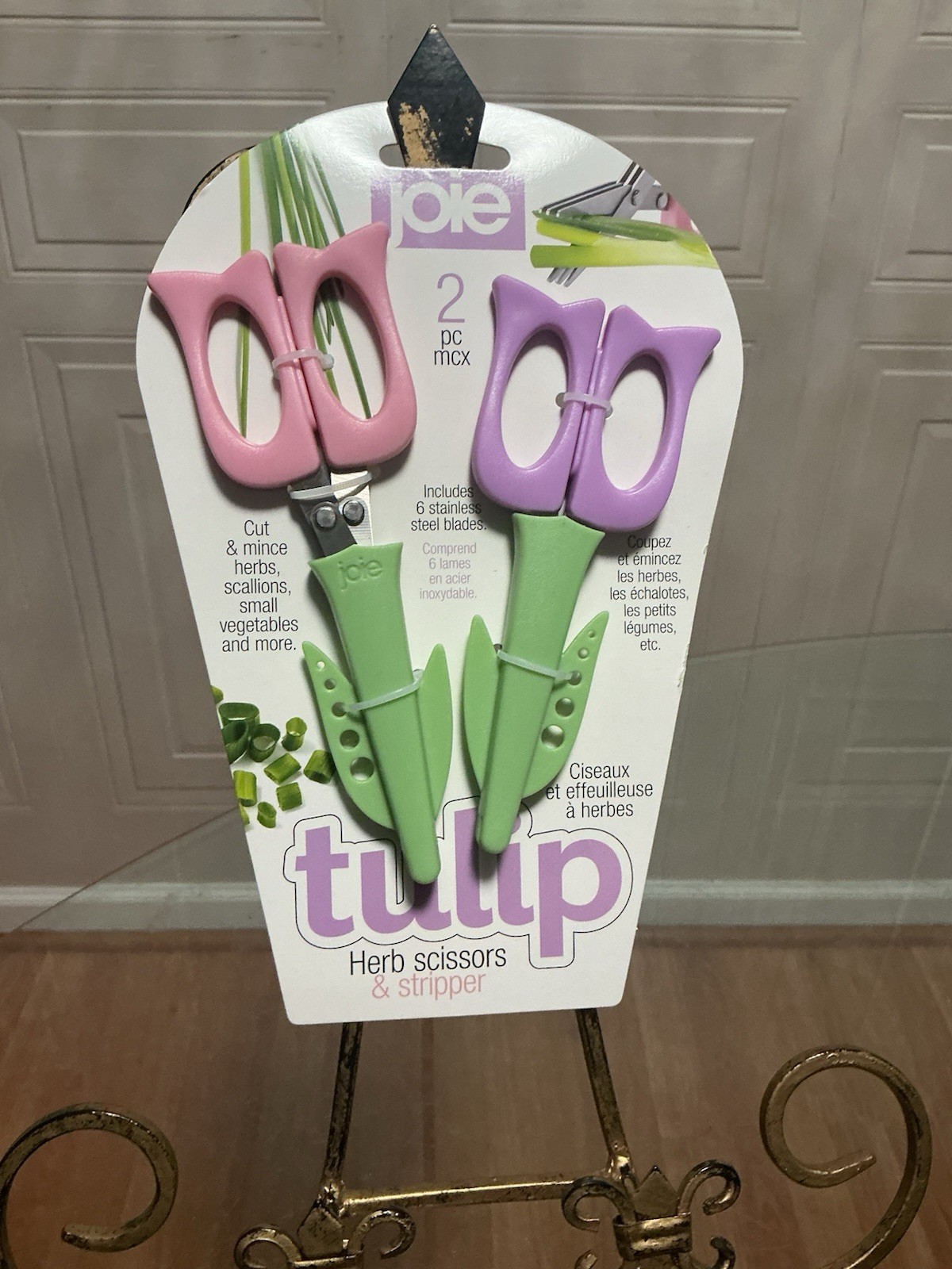New Joie MSC Herb Scissors Stripper for Quick Efficient Cuts Set Of 2