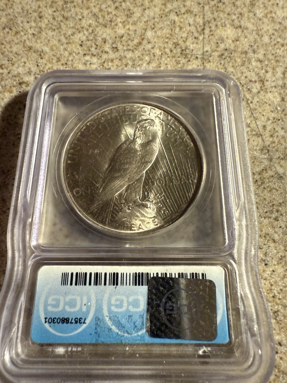 1923 Peace Dollar $1 ICG MS64
