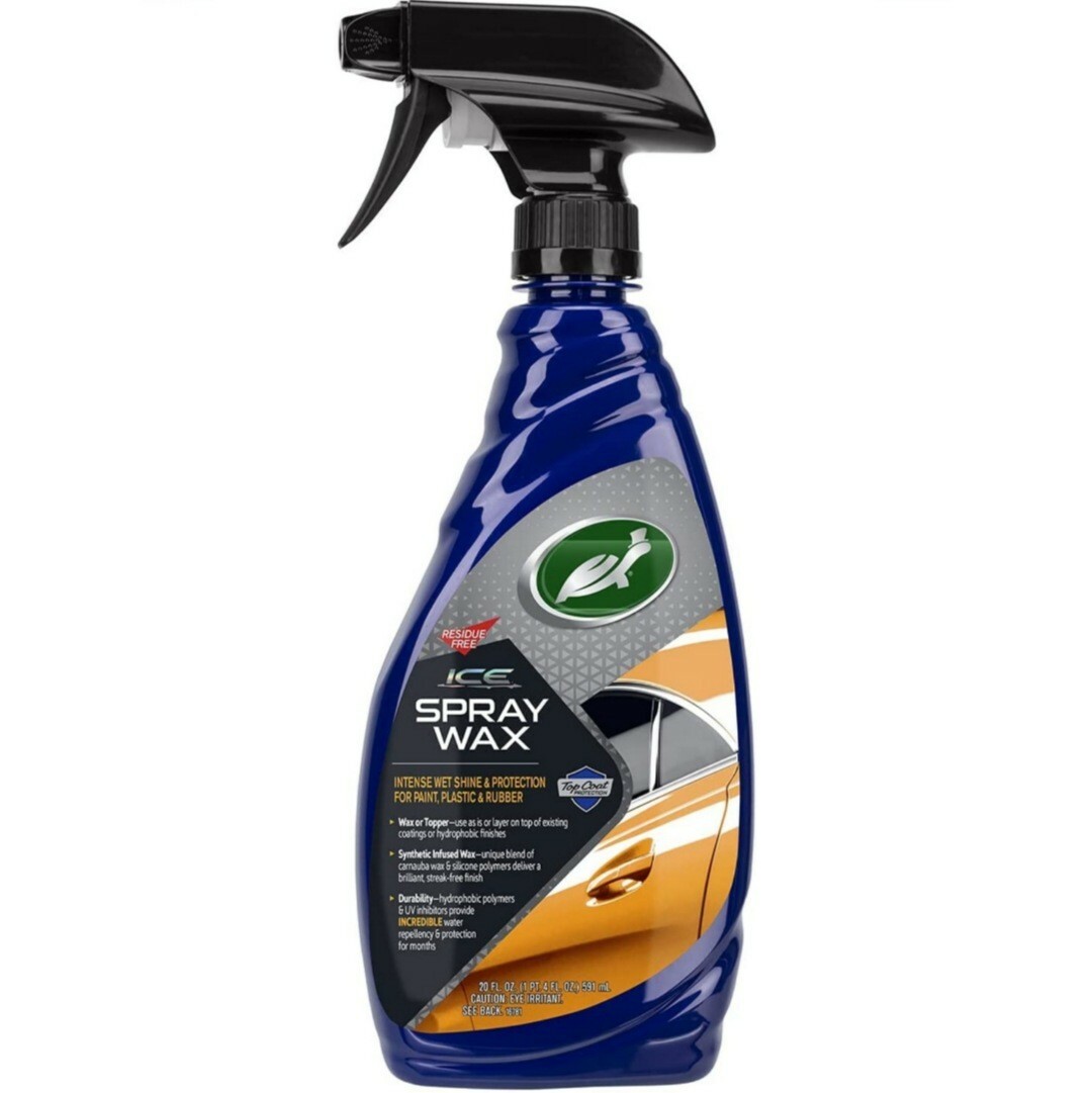 Turtle Wax T-477R ICE Spray Wax, 20 fl oz. White Original, New Look Same Formula