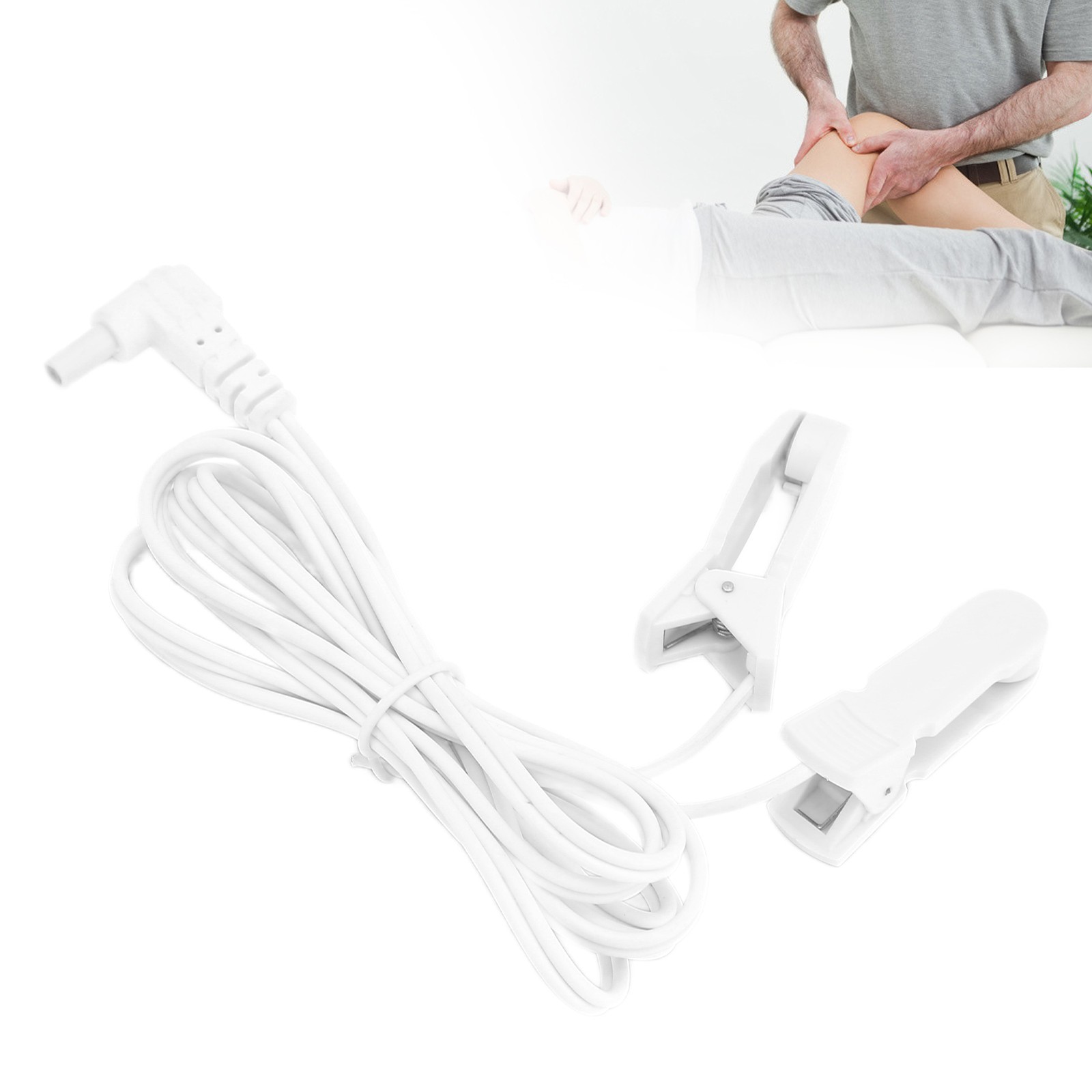 1 TENS Ear Clip Durable Connection Cable For Digital Therapy Machine