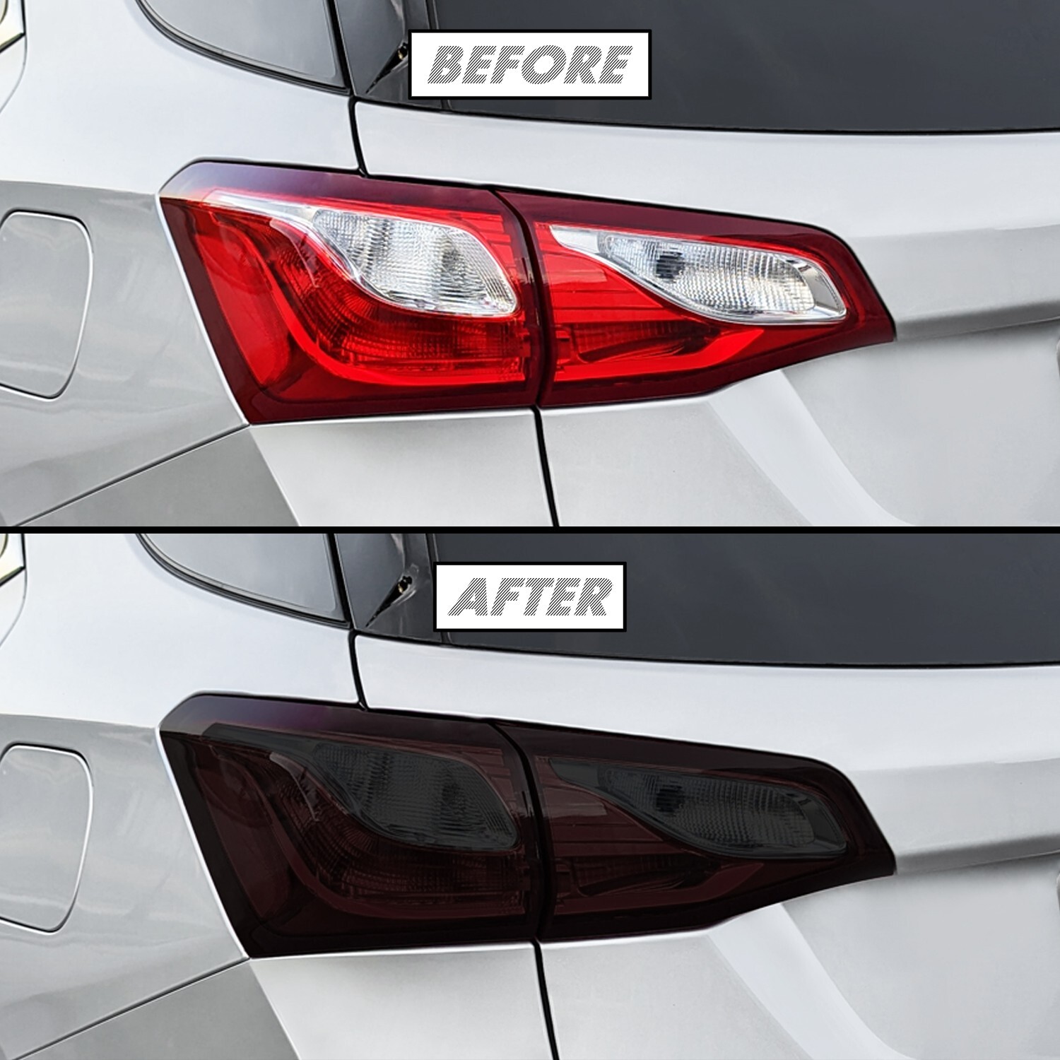 FOR 2018-2021 Chevy Equinox Tail Light SMOKE Precut Vinyl Tint Overlays