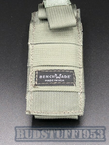Benchmade Molle Pouch/Sheath-Foliage Green-Snap Closure with Malice Clip