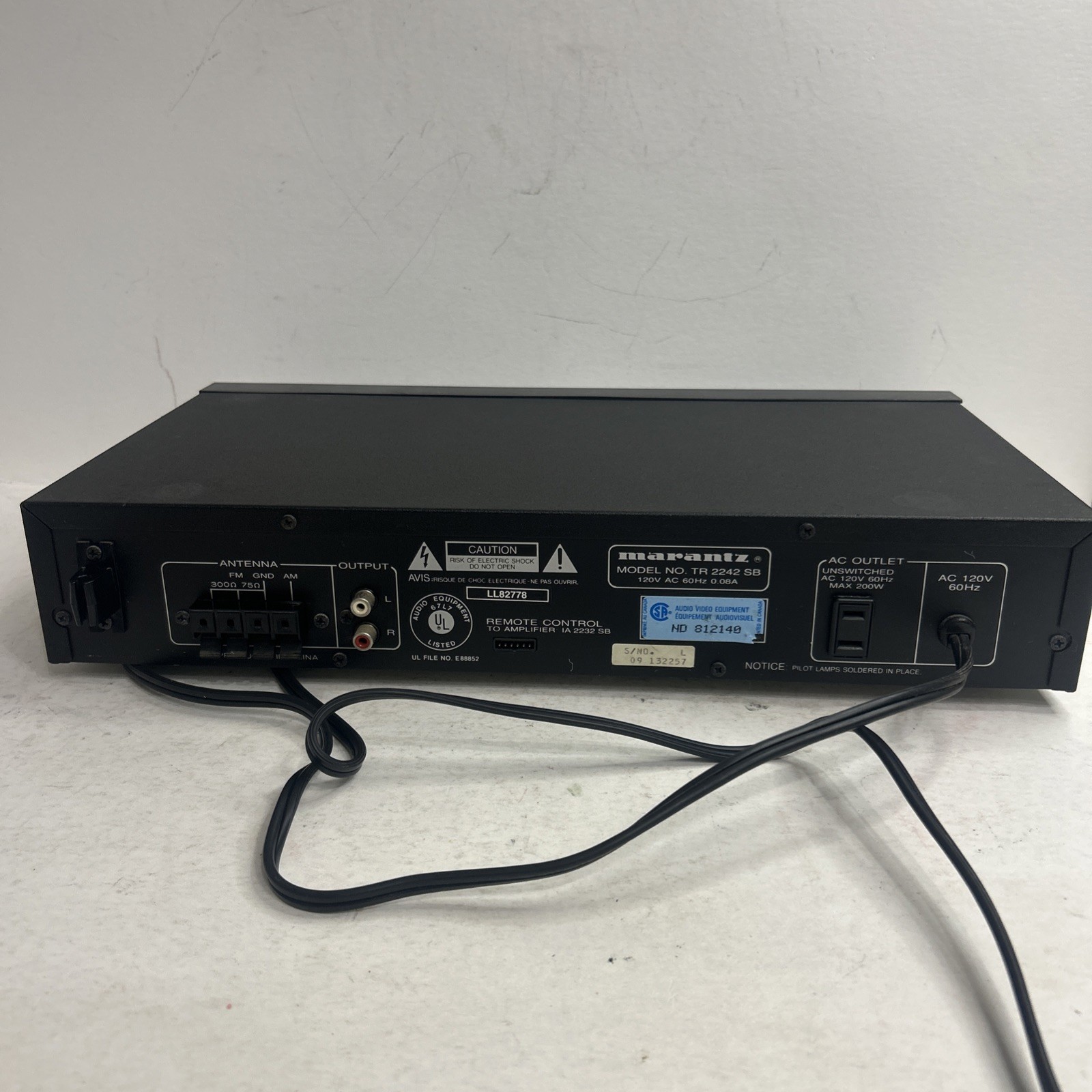 Marantz TR-2242 SG AM/FM Stereo Tuner