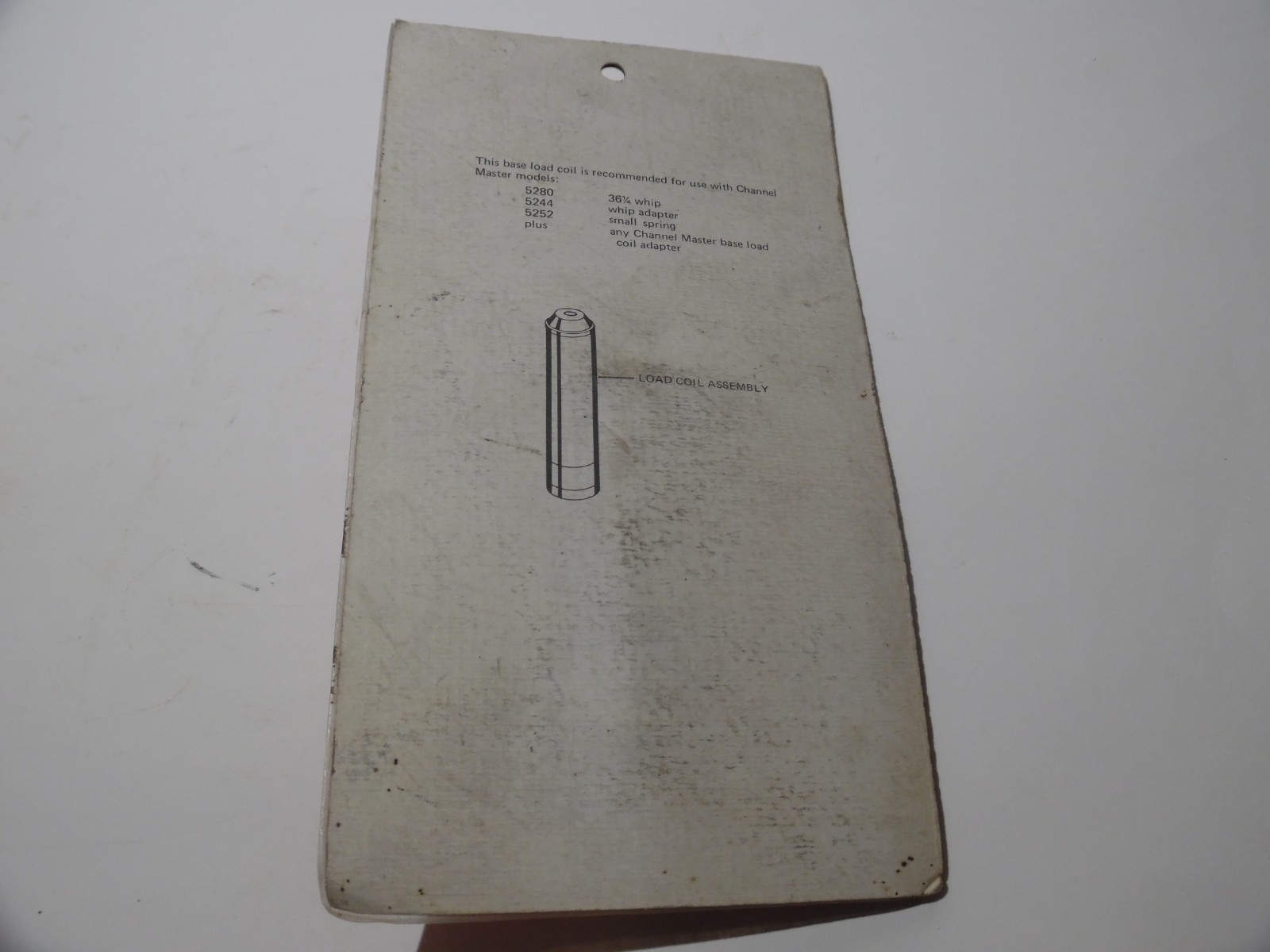 Channel Master CB Model 5260 Base Load Coil
