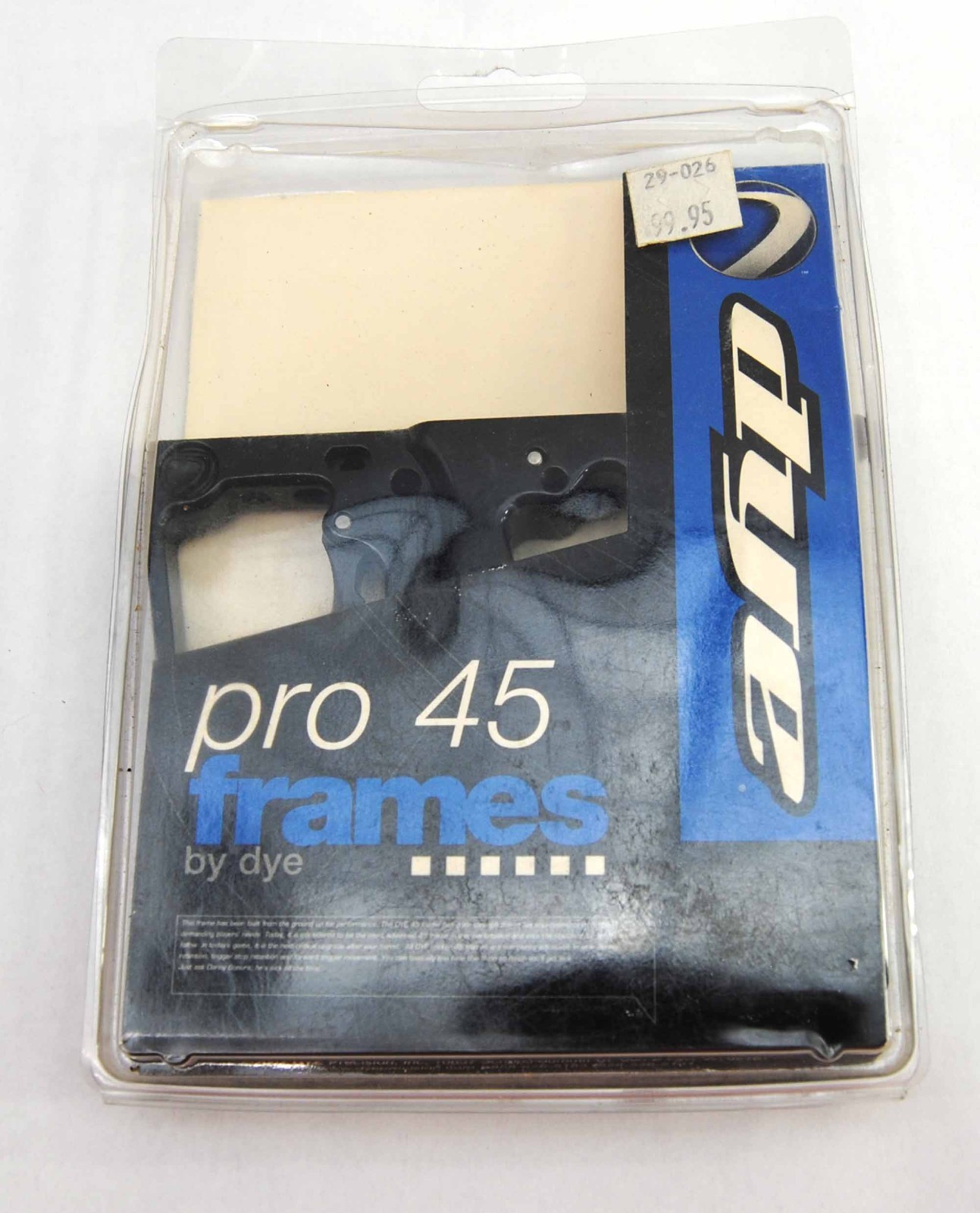 Used DYE Paintball Gloss Black Double Trigger Hinge Autococker Frame 45