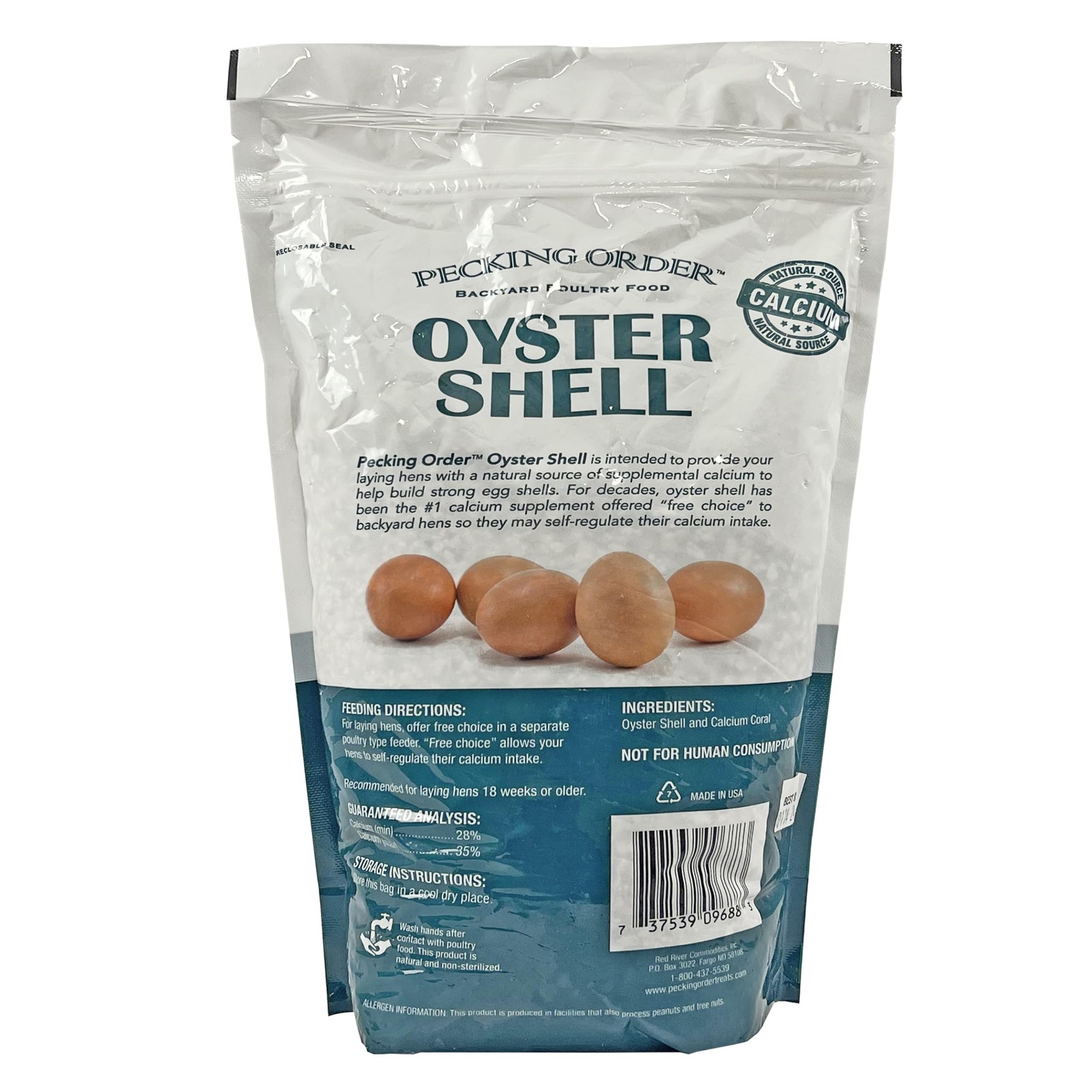 Calcium Supplement for Strong Eggshells in Laying Hens - 5 LB Size