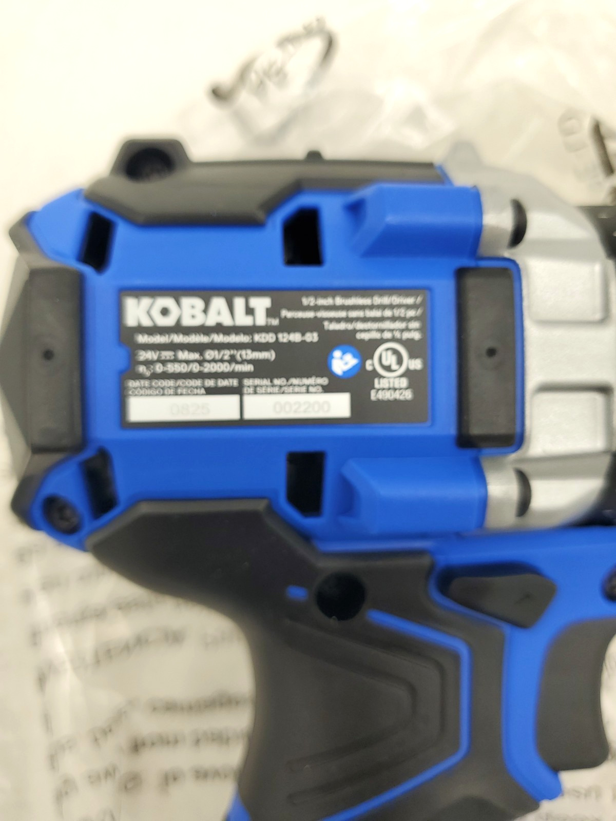 Kobalt 24V Keyless Brushless 1/2" Drill Driver KDD125B-03