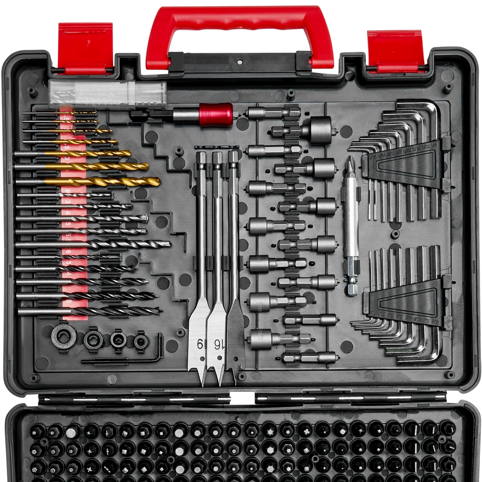 Uimoso Drill Bit Set 318PCS Screwdriver Bit Set with Carrying Case Multi-purpose