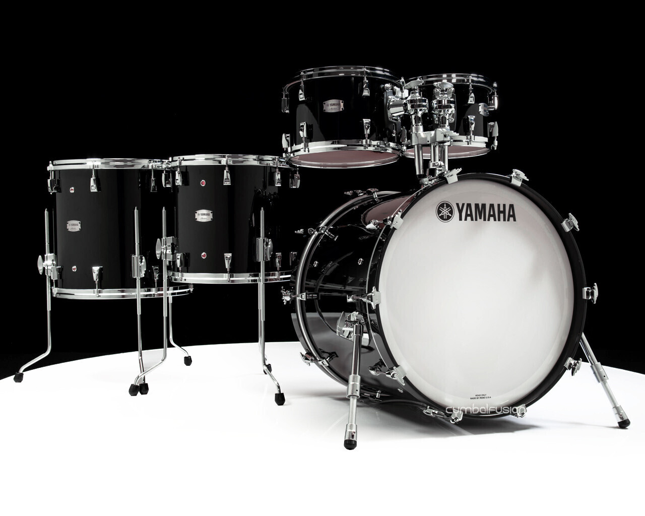 Yamaha Absolute Hybrid Maple Solid Black 10/12/14/16/22