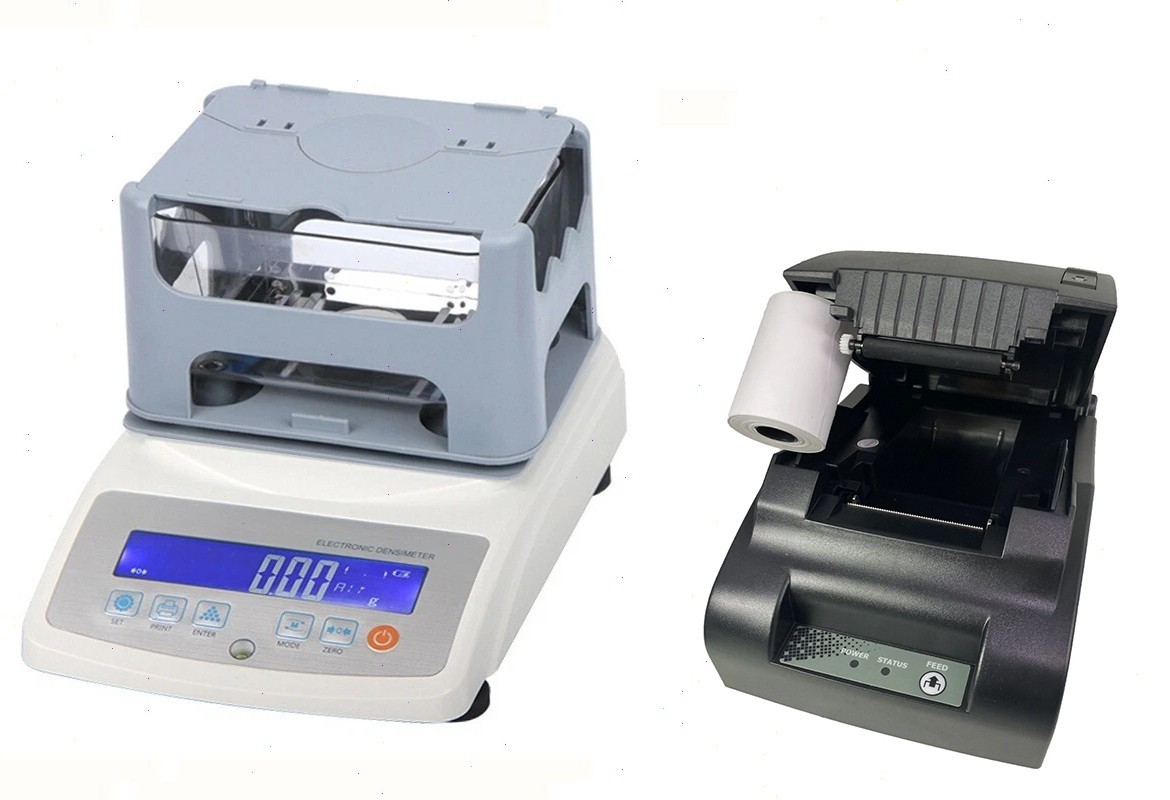 Benchtop Density Meter for Solids with Printer 0.01-600g Accuracy 0.001g/cm³