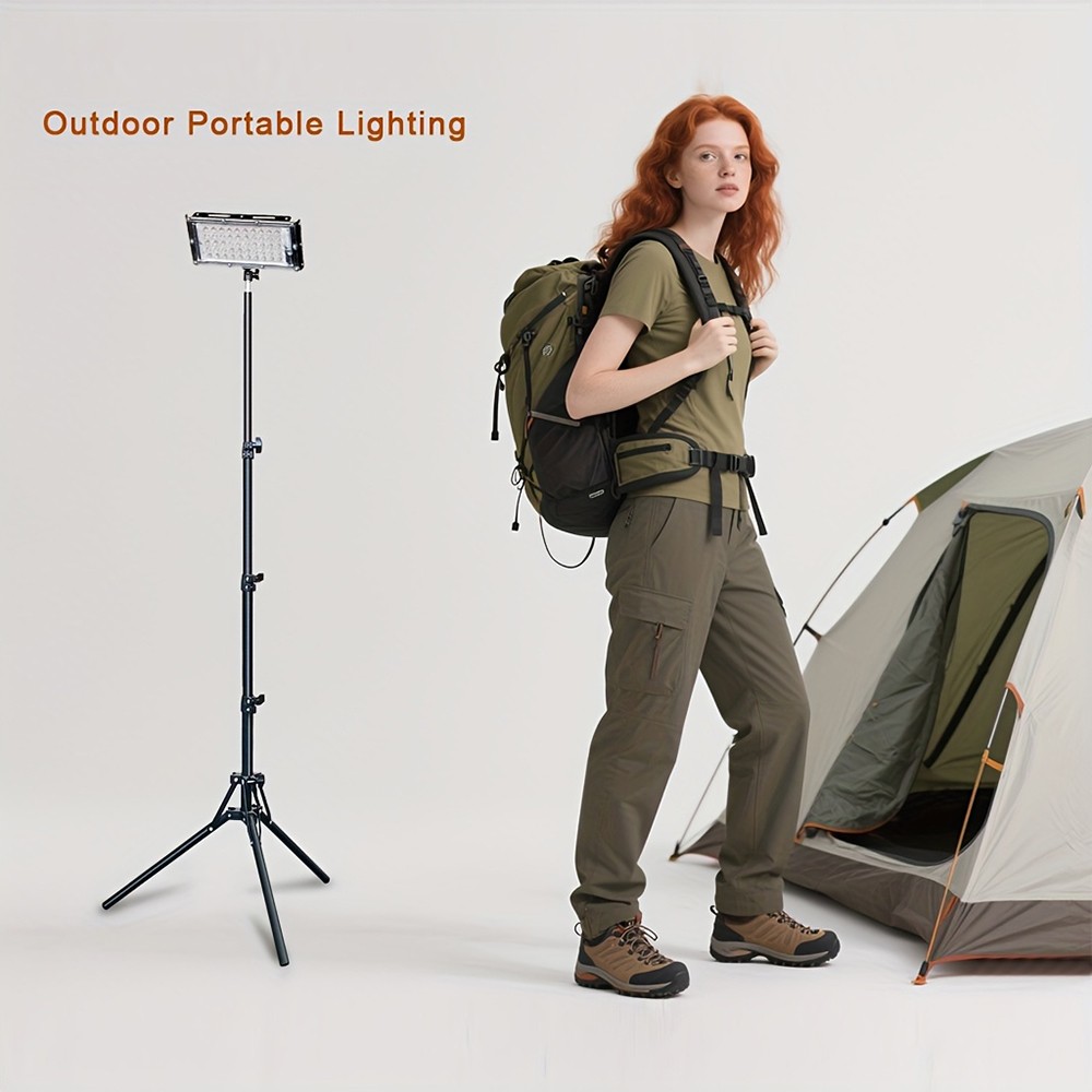 4pcs Adjustable 22000 Lumen LED Work Lights with Foldable Tripod Stand 6500K