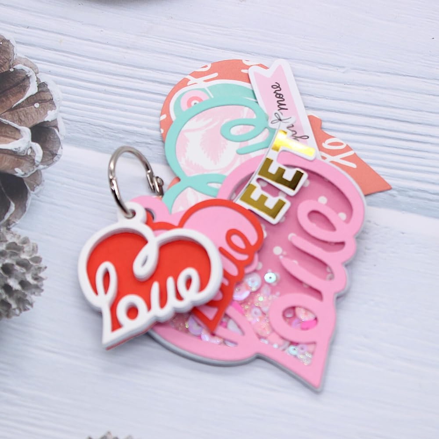KSCRAFT Love Tag Shakers Metal Cutting Dies Stencils for DIY Scrapbooking Dec...