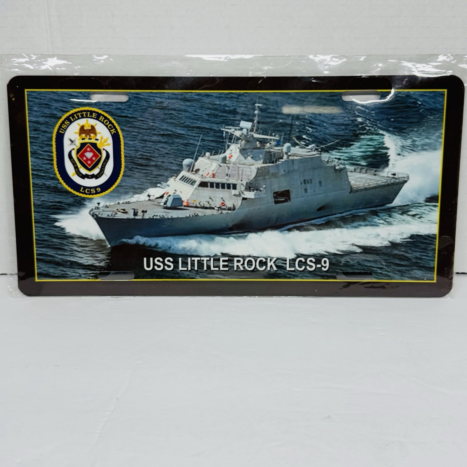 USS LITTLE ROCK LCS 9 Aluminum License Plate US Navy