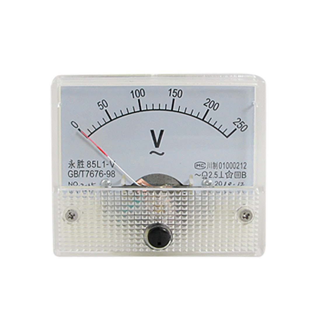 Fine Adjustable Dial Panel Voltmeter 85L1-V AC 0-250V