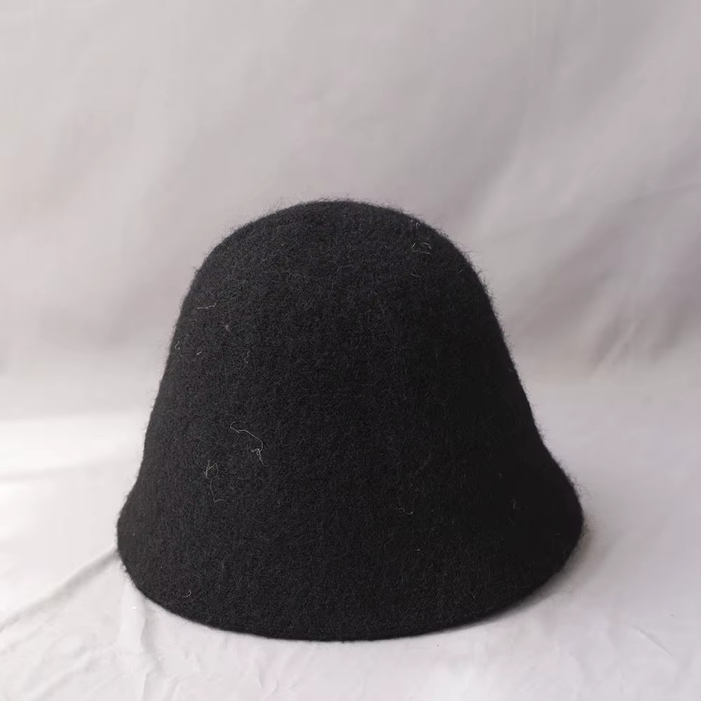 2025 New Autumn Winter Wool Bucket Hat Women Fashion Vintage Fisherman Hats Vers