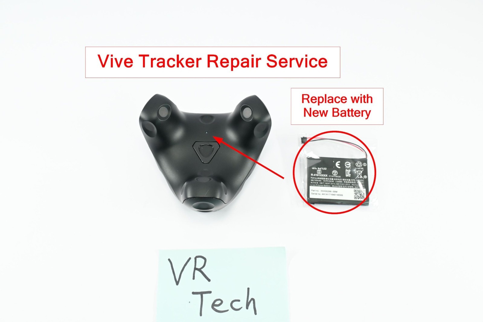 HTC Vive Tracker 3.0 - Internal Battery Replacement - Repair Service
