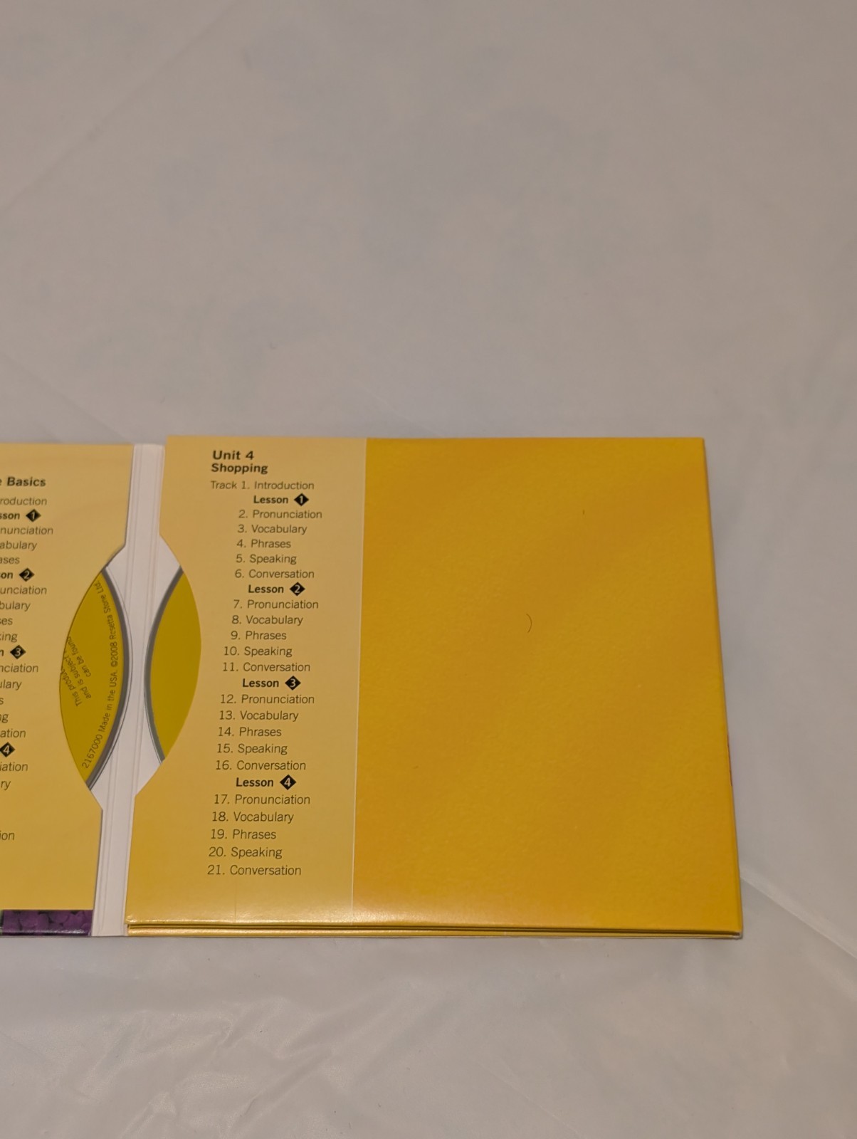 Rosetta Stone ITALIAN. Level 1 Version 3 Win/Mac CD-Rom. Personal Edition