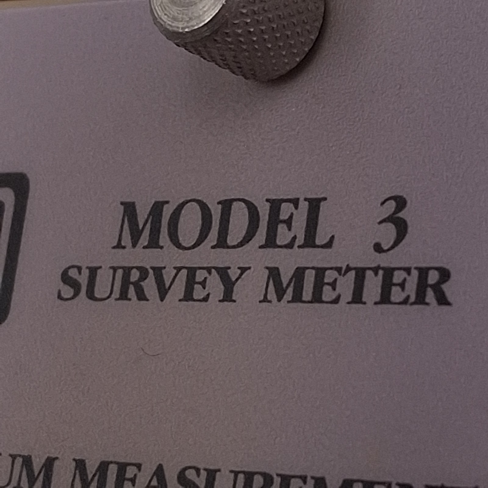 Ludlum Model 3 Survey Meter w/ 44-9 Alpha Beta Gamma Detector, 4-Range