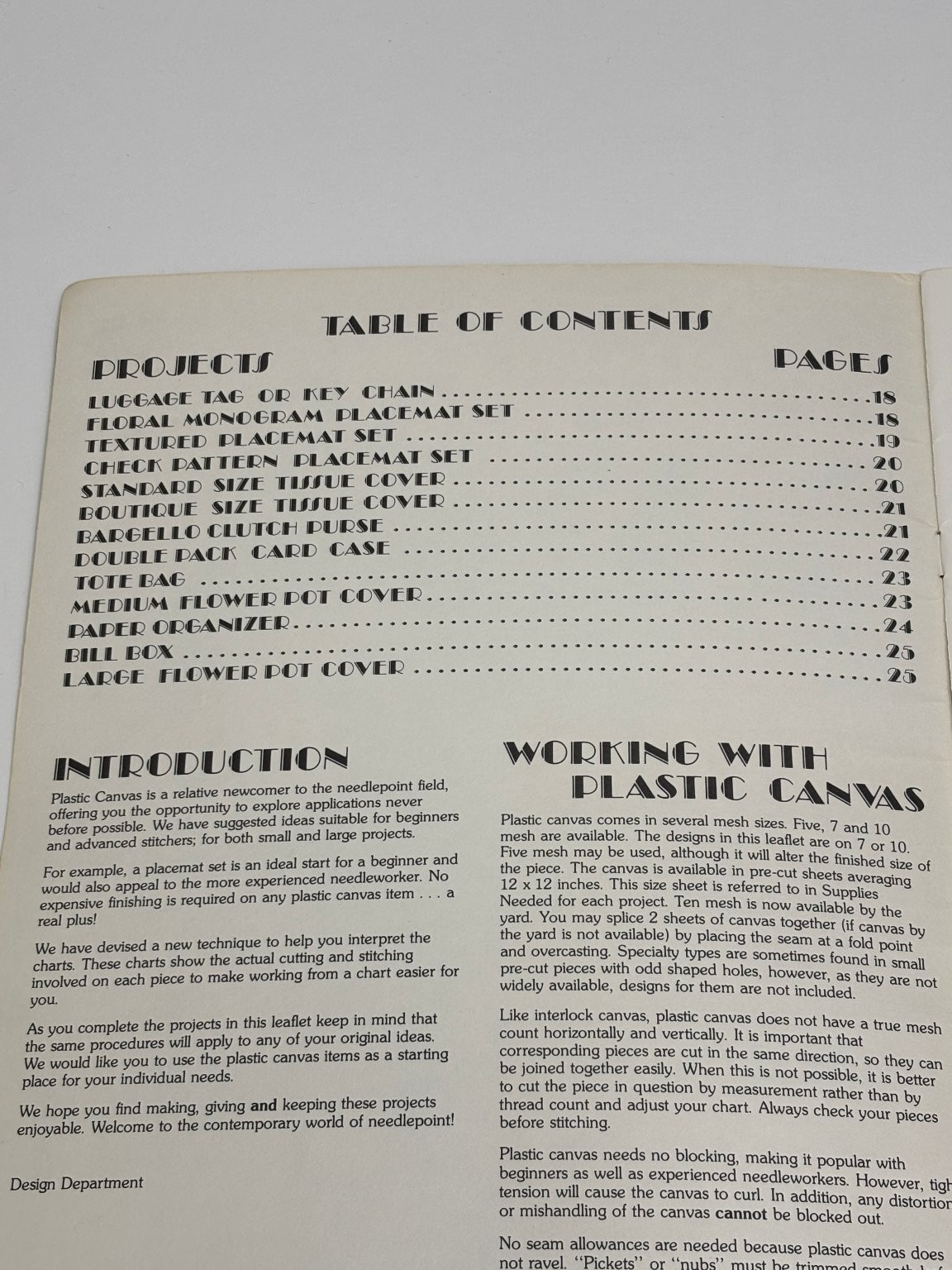 Leisure Arts Needlepoint Projects for Plastic Canvas Leaflet 138