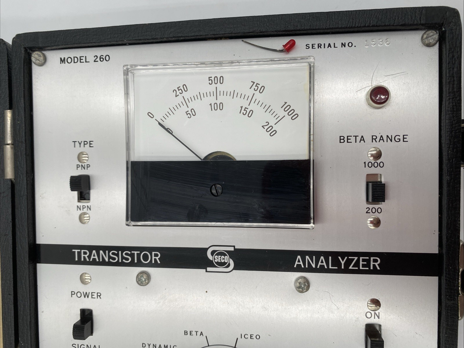 Vintage Seco Model 260 Transistor Analyzer – Powers On – USA Made