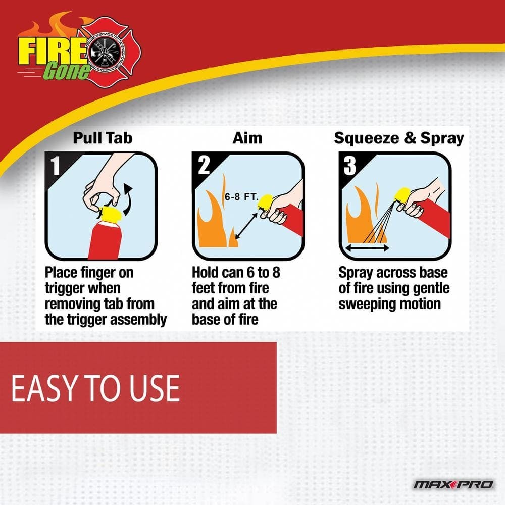 16 Oz. A:B:C Multiple Use Fire Extinguisher Spray Suppressant