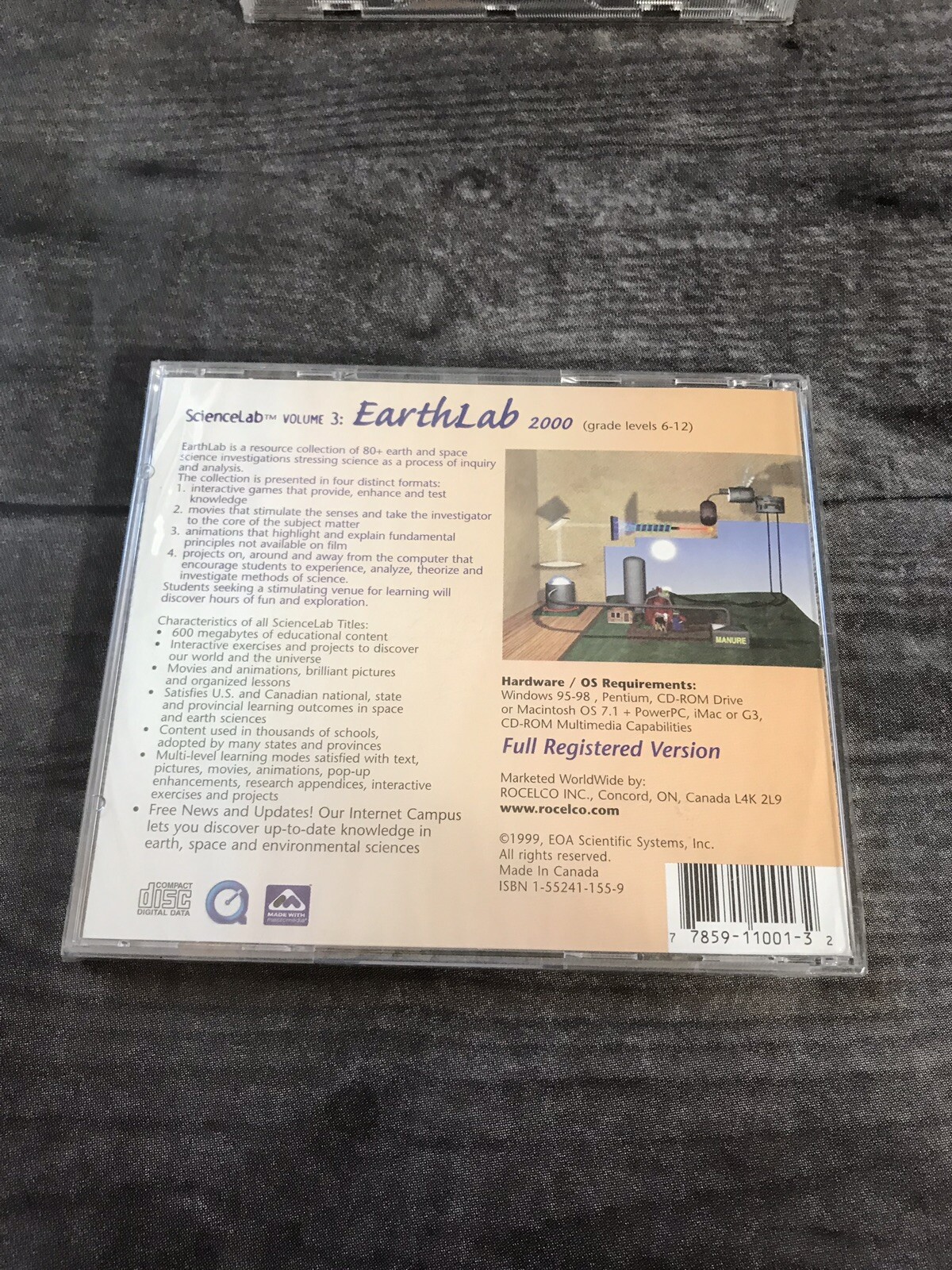 Rocelco ScienceLab Volume 3 - EarthLab 2000 CD Software
