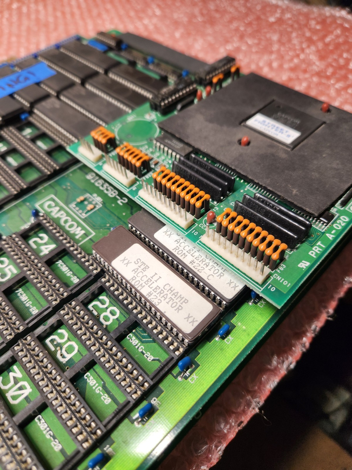 Capcom CPS1 Street Fighter II Champion Edition JAMMA PCB Working A B C board.