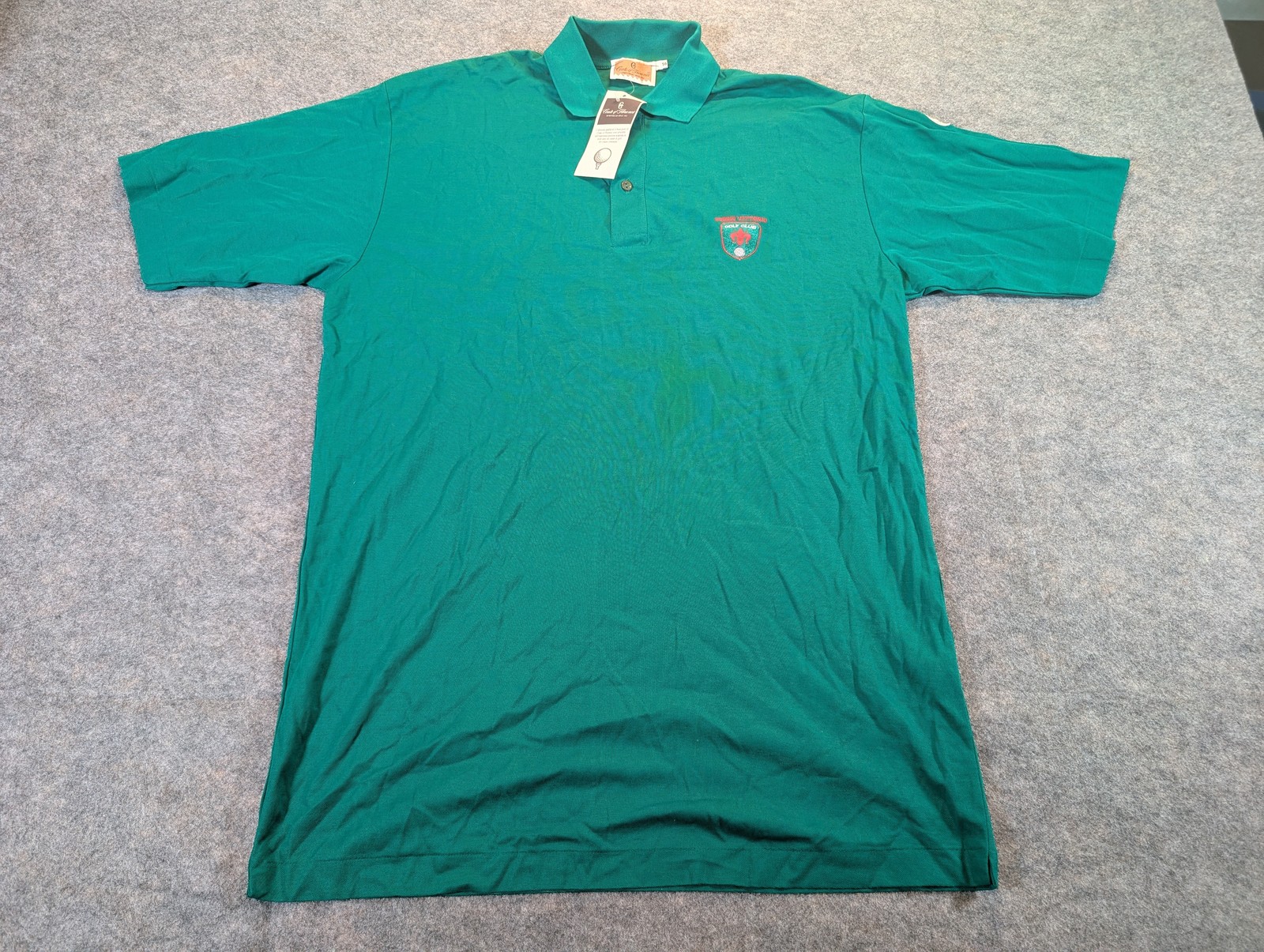 Vintage Poggio Vittorio Golf Club Shirt Mens XXL Green Italy Sportswear 90s Polo
