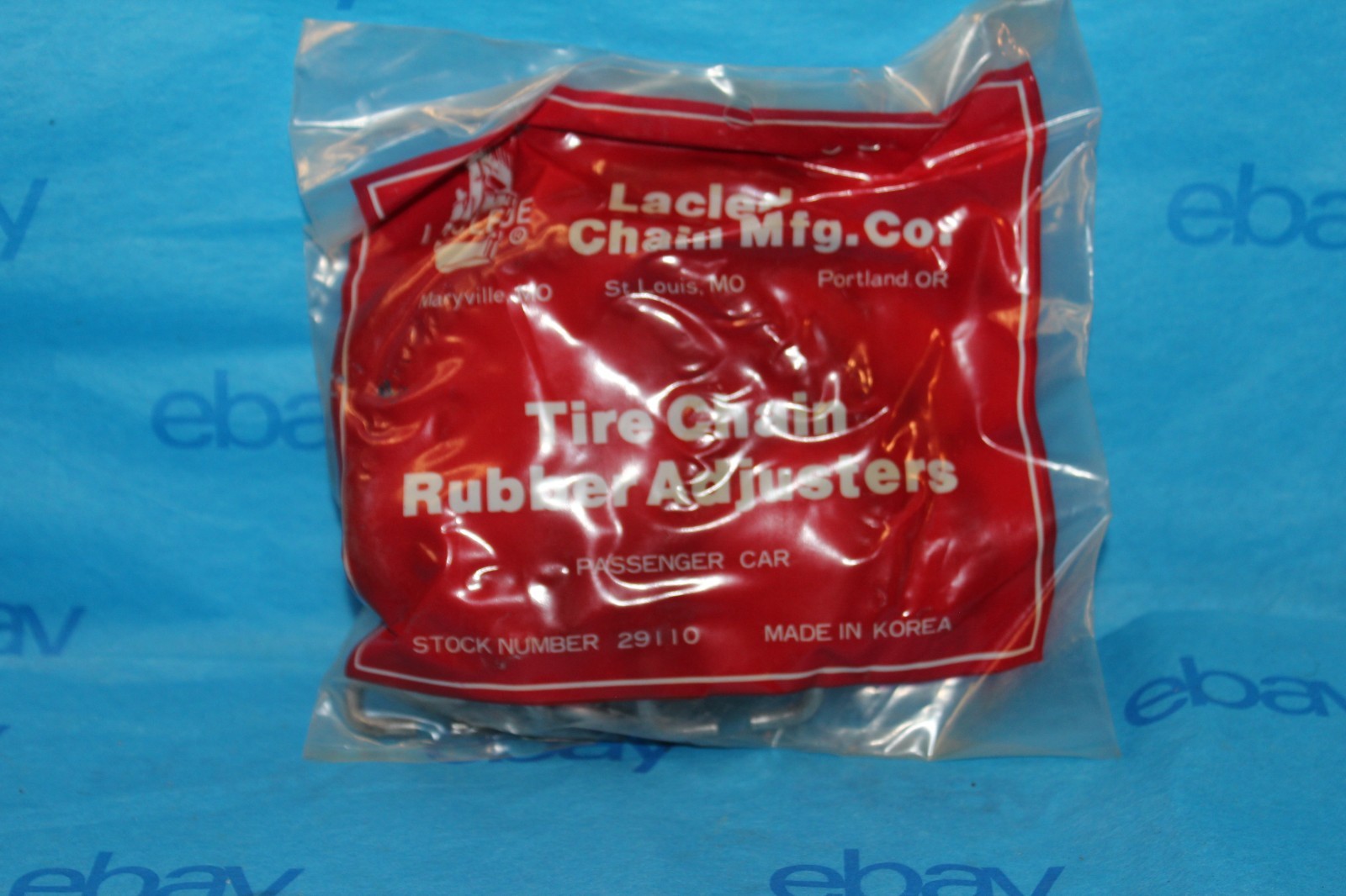 NOS Laclede Passenger Car Snow Ice Tire Chain Rubber Adjusters