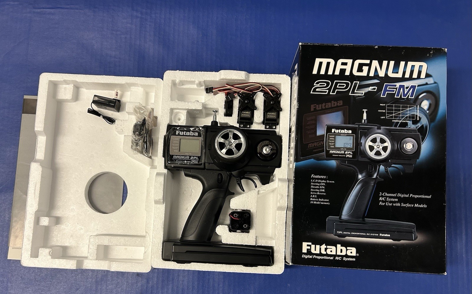 Rare Futaba Megatexh 2PL Digital Proportional RC System, 27.195 MHz 2 Channels