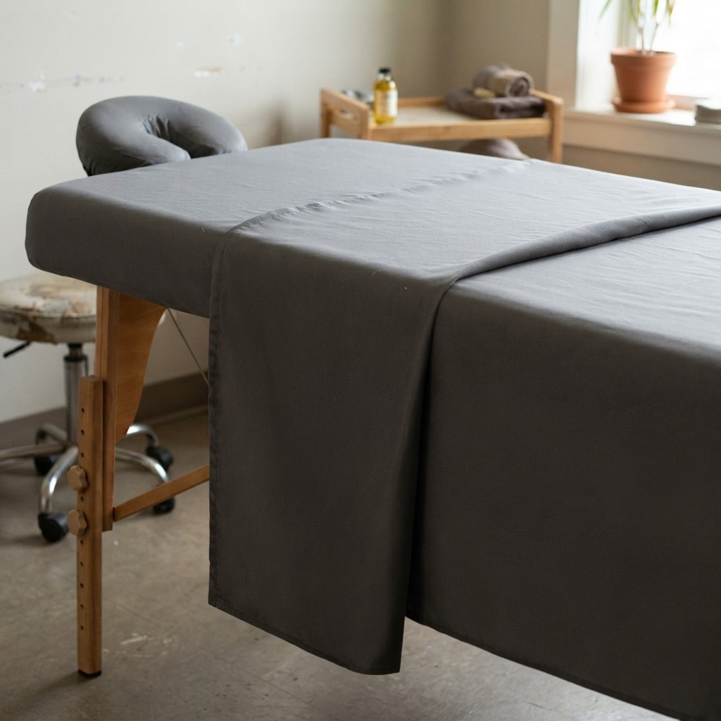 3-Piece Professional Massage Table Sheet Set - Soft Microfiber & Stain Resistant