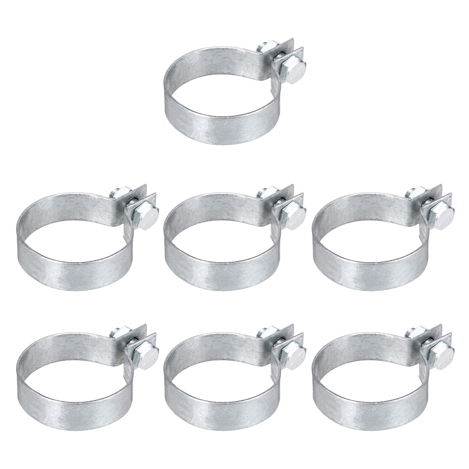 7Pcs Brace Bands, Galvanized Steel Chain Link Fence Bands for 1-57/64" Post