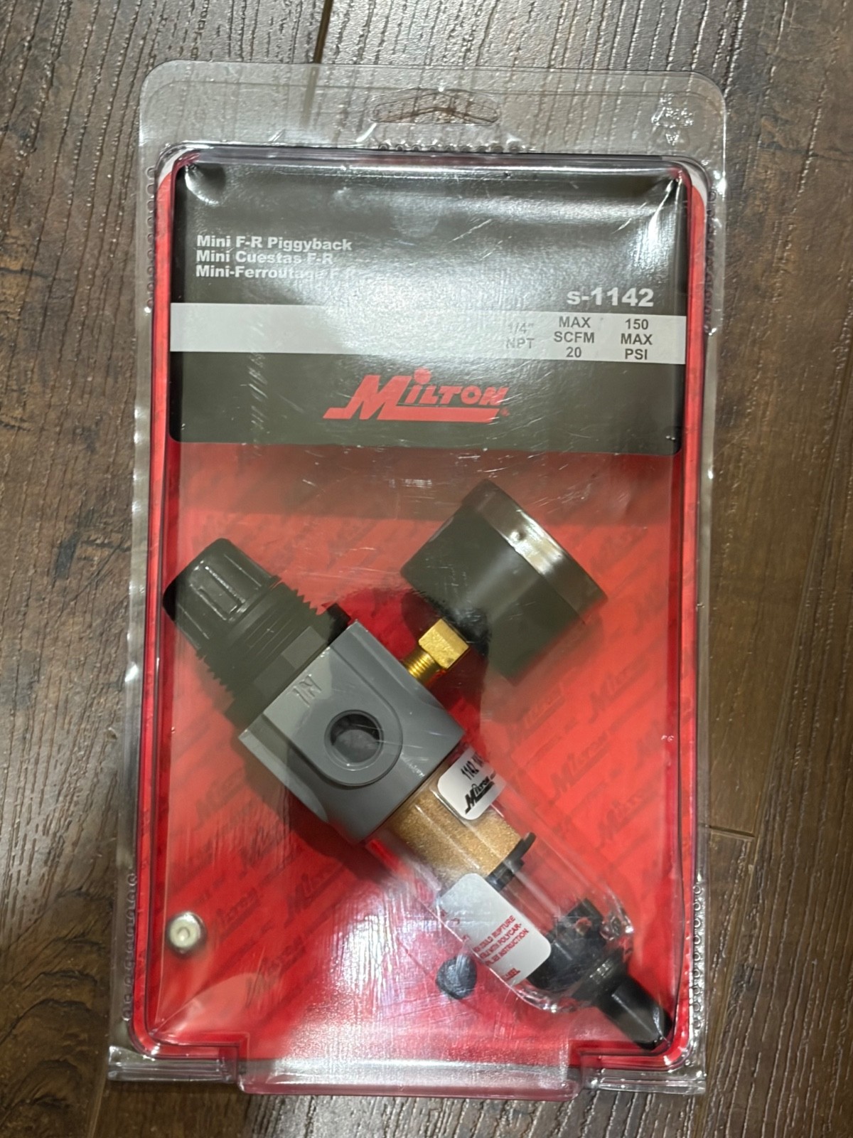NEW!! Milton Mini F-R Piggyback 1/4" NPT (s-1142)