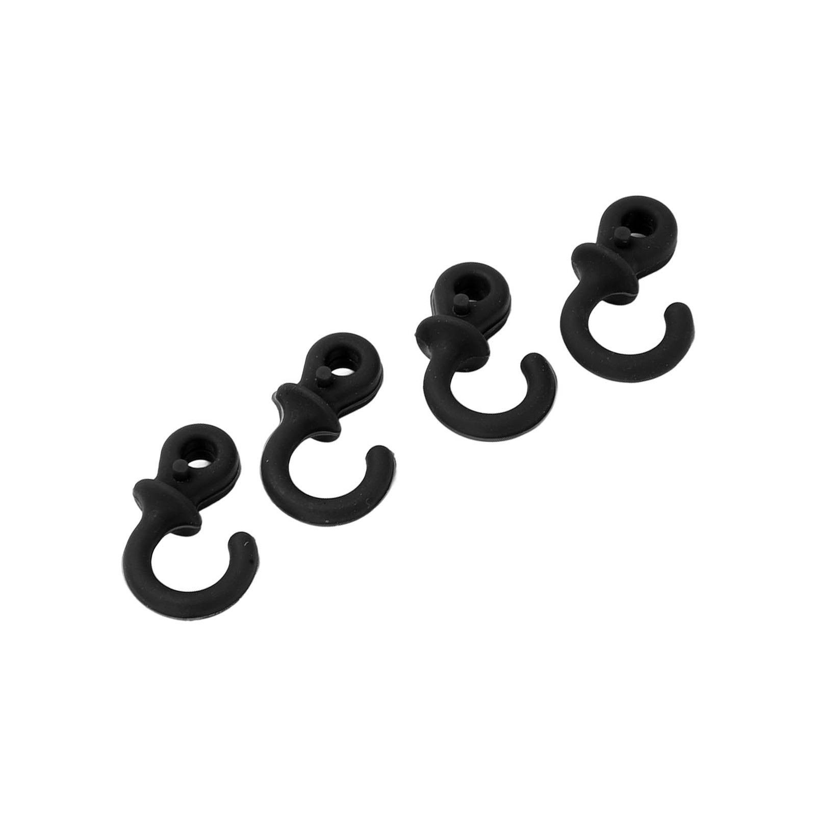 Black 4Pcs Archery Bow String Silencers Monkey Tail Compound Bow String