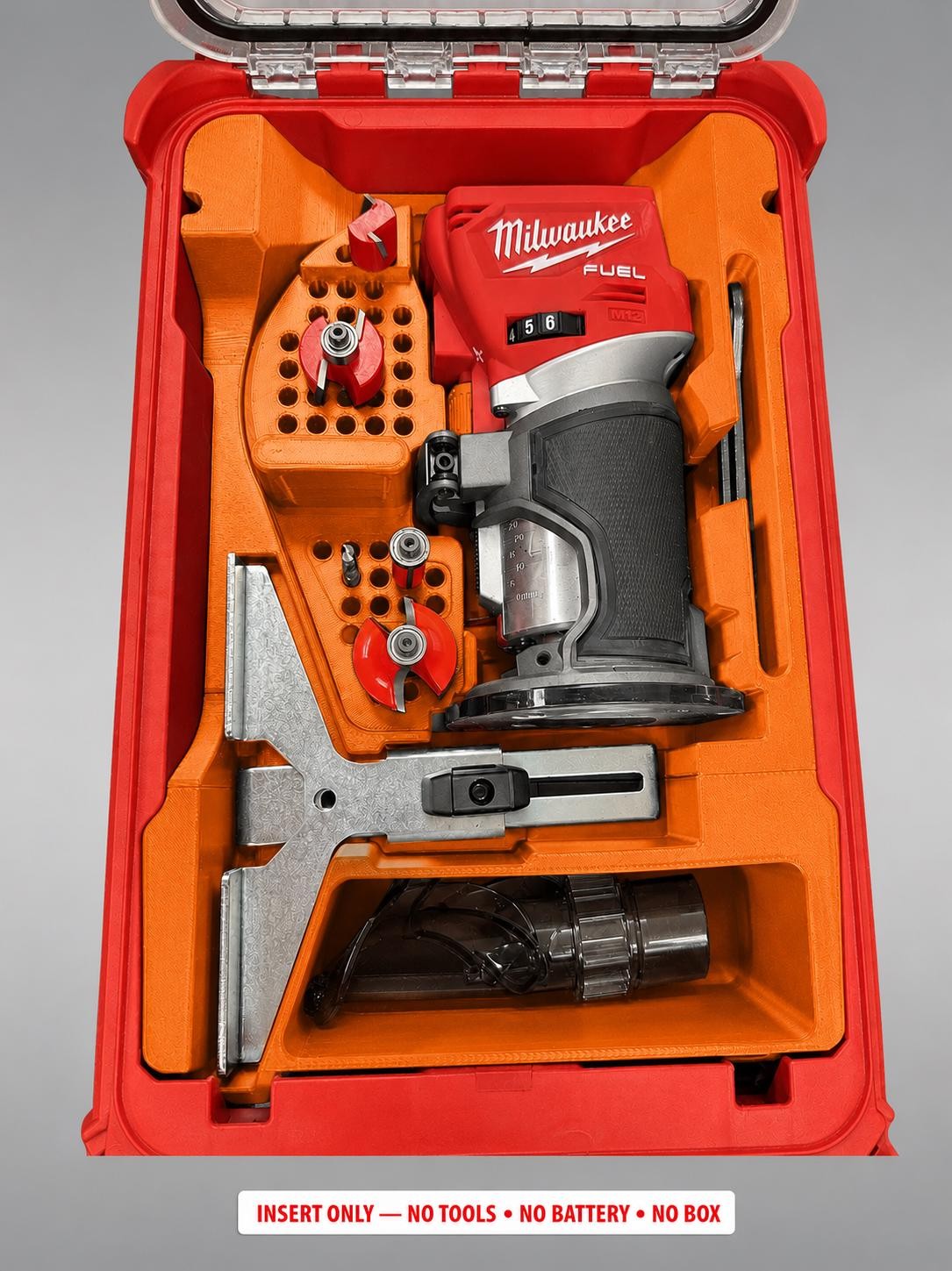 Milwaukee Packout Insert for M18 Fuel Compact Router | 3D Printed