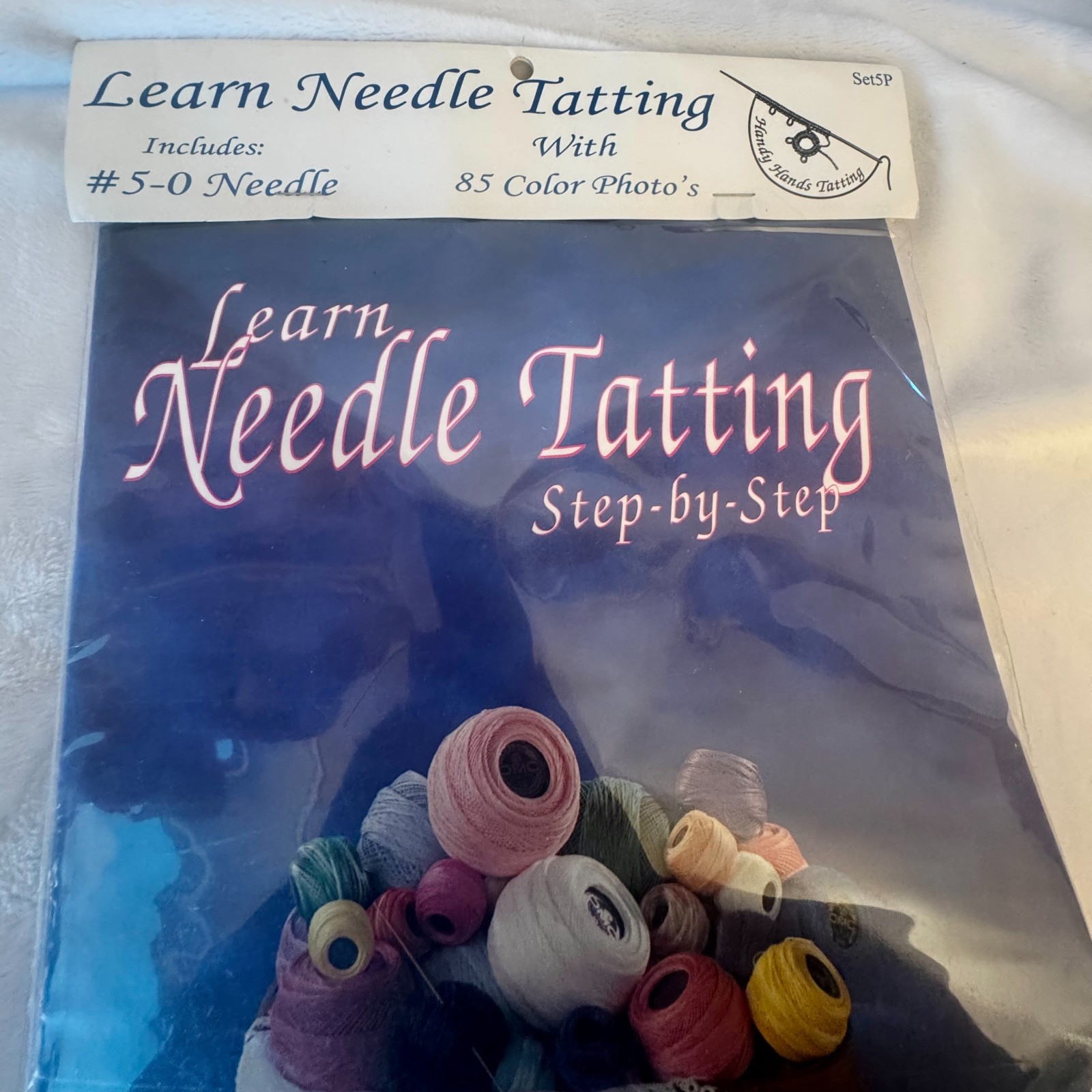 Handy Hands Learn Needle Tatting Step by Step by Barbara Foster #5-0 Needle