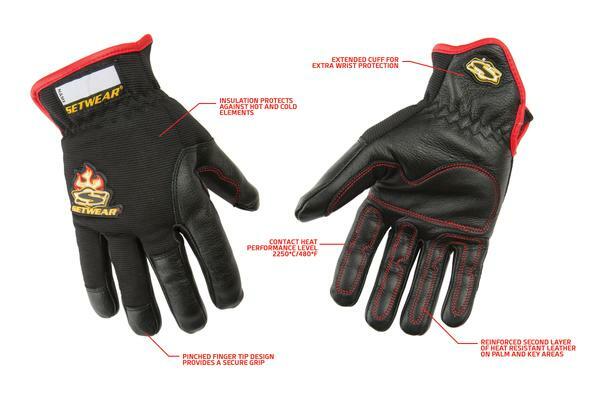 Setwear Hot Hand Gloves Heat Resistant Gloves - Built to take the heat! Size XXL