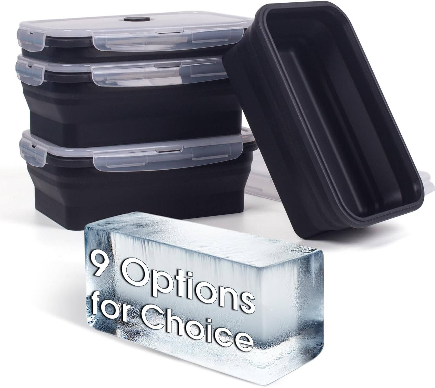 Extra Large Ice Block Mold for Ice Bath Cold Plunge Accessories, 4 Pack for 10LB